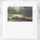 Sticker Rectangulaire Première neige (Sac)