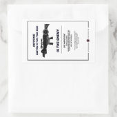 Sticker Rectangulaire Prendre les armes - 2e amendement (Sac)