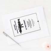 Sticker Rectangulaire Prendre les armes - 2e amendement (Enveloppe)