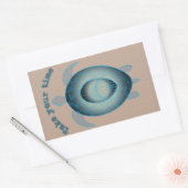 Sticker Rectangulaire Prenez votre temps Turtle motivation citation (Enveloppe)