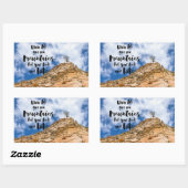 Sticker Rectangulaire Préparez-vous à explorer (Feuille)
