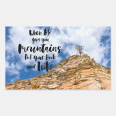 Sticker Rectangulaire Préparez-vous à explorer (Devant)