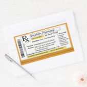 Sticker Rectangulaire Prescription pour le café (Enveloppe)