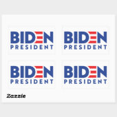 Sticker Rectangulaire Président Biden (Feuille)