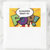 Sticker Rectangulaire Prêt à POP Baby shower amusant moderne (Sac)