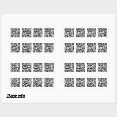 Sticker Rectangulaire Prêt de code QR TSA (Feuille)