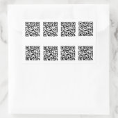 Sticker Rectangulaire Prêt de code QR TSA (Sac)