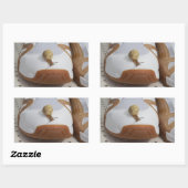 Sticker Rectangulaire Prêt Pour La Course Des Escargots (Feuille)