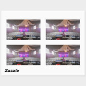 Sticker Rectangulaire Prêt pour un concert (Feuille)