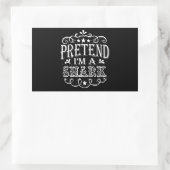 Sticker Rectangulaire Pretend Poison de Shark (Sac)