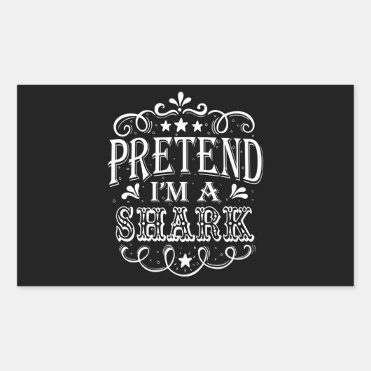 Sticker Rectangulaire Pretend Poison de Shark (Devant)