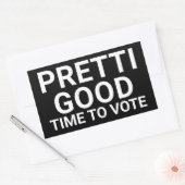 Sticker Rectangulaire PRETTI GOOD Time To Vote Yard Sign (Enveloppe)