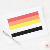 Sticker Rectangulaire Pride akoisexuelle Akoiromantic (Enveloppe)
