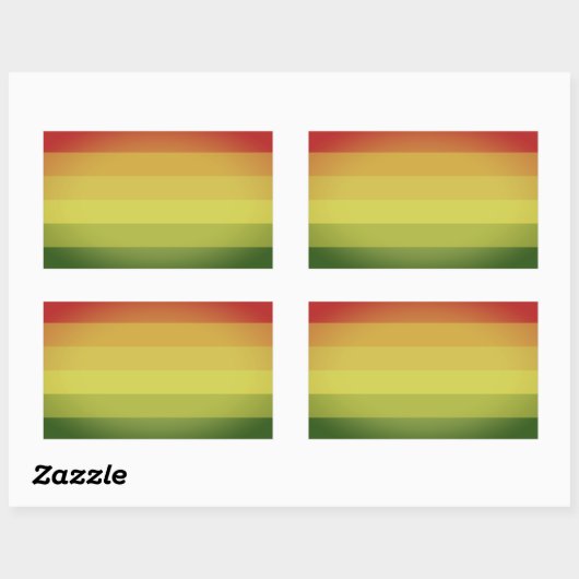 Sticker Rectangulaire Pride Hermaphrodite (Feuille)