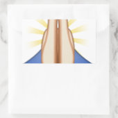 Sticker Rectangulaire prier émoji (Sac)
