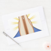 Sticker Rectangulaire prier émoji (Enveloppe)