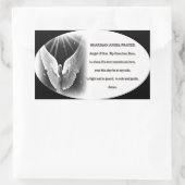 Sticker Rectangulaire prière de l'ange gardien (Sac)