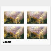 Sticker Rectangulaire prière de sérénité des montagnes Rocheuses (Feuille)