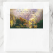 Sticker Rectangulaire prière de sérénité des montagnes Rocheuses (Sac)
