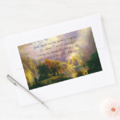 Sticker Rectangulaire prière de sérénité des montagnes Rocheuses (Enveloppe)