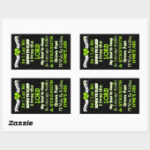 Sticker Rectangulaire Prière du guerrier...Lyme (Feuille)