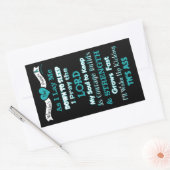 Sticker Rectangulaire Prière du guerrier...TN (Enveloppe)