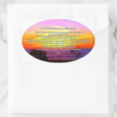 Sticker Rectangulaire Prière du père du bonjour (Sac)