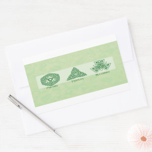 Sticker Rectangulaire Prière et bénédictions d'amis religieux irlandais