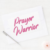 Sticker Rectangulaire Prière Guerrière Femmes Foi chrétienne Église (Enveloppe)