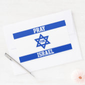 Sticker Rectangulaire Priez pour Israël (Enveloppe)