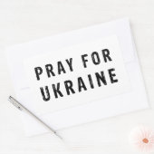 Sticker Rectangulaire Priez pour l'Ukraine (Enveloppe)
