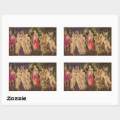 Sticker Rectangulaire Primavera, Allégorie du Printemps de Sandro Bottic (Feuille)