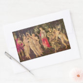 Sticker Rectangulaire Primavera, Allégorie du Printemps de Sandro Bottic (Enveloppe)