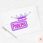 STICKER RECTANGULAIRE PRINCESS (Enveloppe)