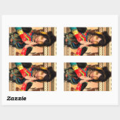 Sticker Rectangulaire Princesse de Chine (Feuille)