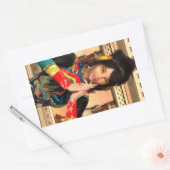 Sticker Rectangulaire Princesse de Chine (Enveloppe)