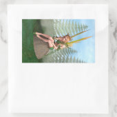 Sticker Rectangulaire Princesse de la forêt, Papillon Fée (Sac)