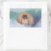 Sticker Rectangulaire Princesse Pékinoise de Glace (Sac)