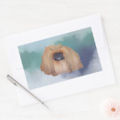 Sticker Rectangulaire Princesse Pékinoise de Glace (Enveloppe)