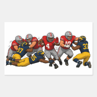 Sticker Rectangulaire Principaux rivaux de football
