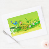 Sticker Rectangulaire Printemps (Enveloppe)
