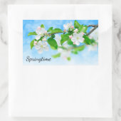 Sticker Rectangulaire Printemps (fleurs de pomme) (Sac)