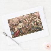 Sticker Rectangulaire Printemps (par Edward Atkinson Hornel) (Enveloppe)