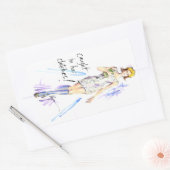Sticker Rectangulaire Pris dans ses Clutch ! (Enveloppe)