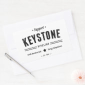 Sticker Rectangulaire Prise En Charge Du Pipeline Keystone (Enveloppe)
