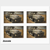 Sticker Rectangulaire Prise en charge internationale (Feuille)