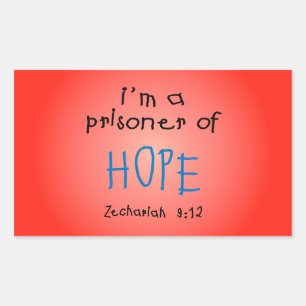 Sticker Rectangulaire Prisonnier d'espoir