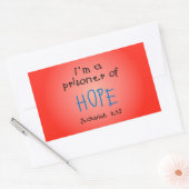 Sticker Rectangulaire Prisonnier d'espoir (Enveloppe)