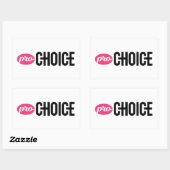 Sticker rectangulaire Pro-Choice (feuille de 4) (Feuille)