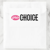 Sticker rectangulaire Pro-Choice (feuille de 4) (Sac)